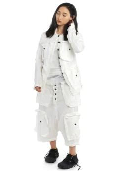 RUNDHOLZ DIP, leichte Jacke aus Baumwolle und Seide 1242091103