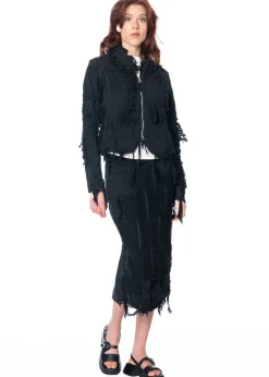 RUNDHOLZ DIP, Rock im fransigen Lagenlook 1252020305