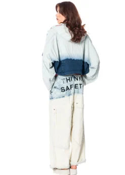 RUNDHOLZ DIP, verwaschene Statement-Hose 1252030115