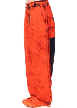 RUNDHOLZ DIP, verwaschene Statement-Hose 1252030115
