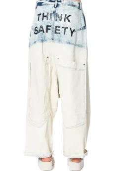 RUNDHOLZ DIP, verwaschene Statement-Hose 1252030115