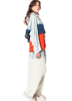 RUNDHOLZ DIP, verwaschene Statement-Hose 1252030115