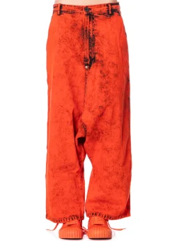 RUNDHOLZ DIP, verwaschene Statement-Hose 1252030115