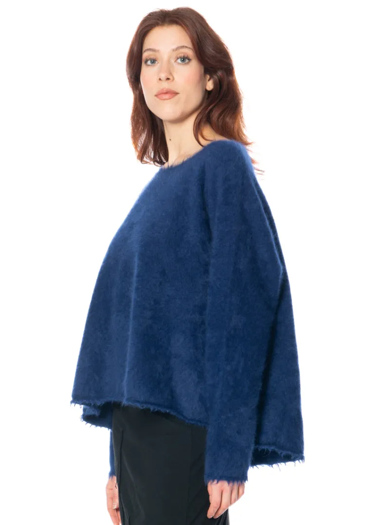 RUNDHOLZ DIP, weicher Pullover mit Fransen 1252400702