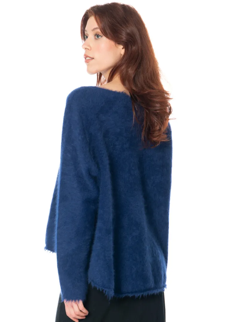 RUNDHOLZ DIP, weicher Pullover mit Fransen 1252400702