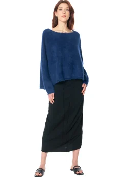 RUNDHOLZ DIP, weicher Pullover mit Fransen 1252400702