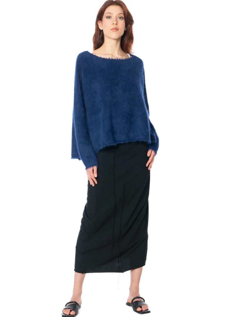 RUNDHOLZ DIP, weicher Pullover mit Fransen 1252400702