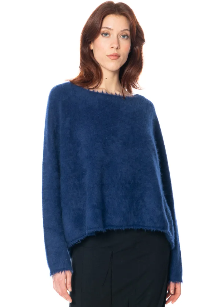 RUNDHOLZ DIP, weicher Pullover mit Fransen 1252400702