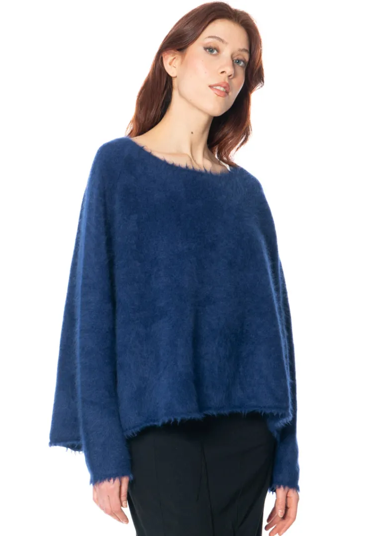 RUNDHOLZ DIP, weicher Pullover mit Fransen 1252400702