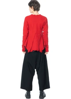 RUNDHOLZ, extravagante Hose aus Schurwolle 1241110109
