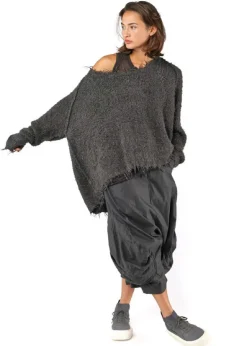 RUNDHOLZ, fransiger Strickpullover aus Seide 1251650702