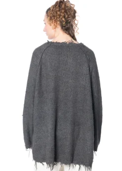 RUNDHOLZ, fransiger Strickpullover aus Seide 1251650702