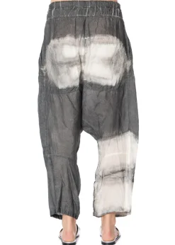 RUNDHOLZ, handbemalte Hose aus Cupro 1251470103