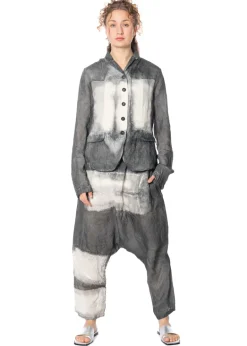 RUNDHOLZ, handbemalte Hose aus Cupro 1251470103
