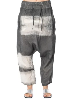 RUNDHOLZ, handbemalte Hose aus Cupro 1251470103