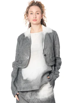 RUNDHOLZ, handbemalte Kurzjacke 1251671109