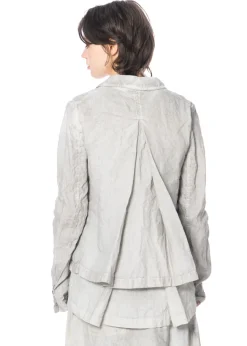 RUNDHOLZ, handbemalte Leinenjacke 1251671108