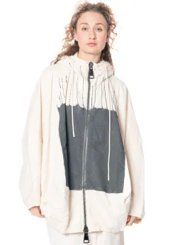 RUNDHOLZ, handbemalte Oversize-Jacke 1251271104