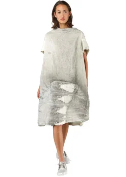 RUNDHOLZ, handbemaltes Leinenkleid 1251670907