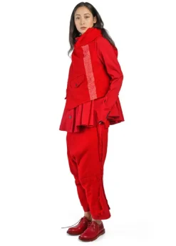 RUNDHOLZ, Hose mit fransigen Saumkanten 2241010112