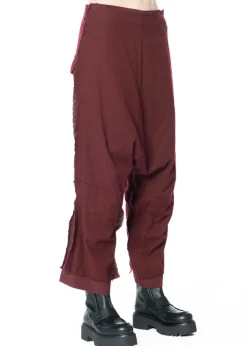 RUNDHOLZ, Hose mit fransigen Saumkanten 2241010112