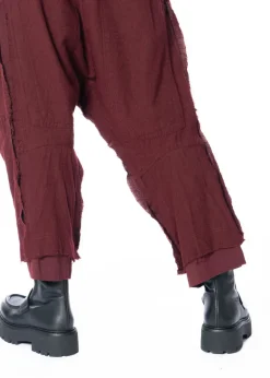 RUNDHOLZ, Hose mit fransigen Saumkanten 2241010112