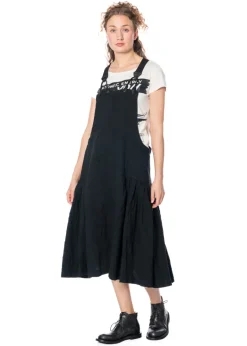 RUNDHOLZ, Hosenträgerkleid aus Leinen 1251390906