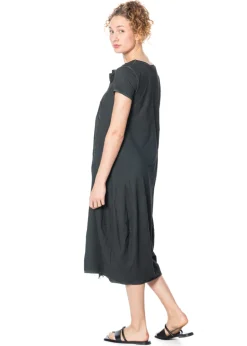 RUNDHOLZ, Kleid im Materialmix 1251560906