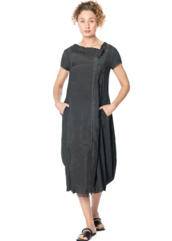 RUNDHOLZ, Kleid im Materialmix 1251560906