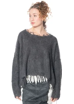 RUNDHOLZ, Seidenstrickpullover mit Fransen 1251650703