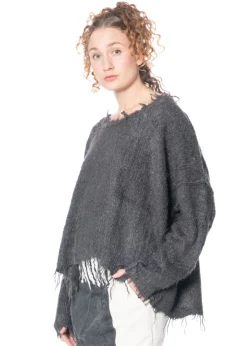RUNDHOLZ, Seidenstrickpullover mit Fransen 1251650703
