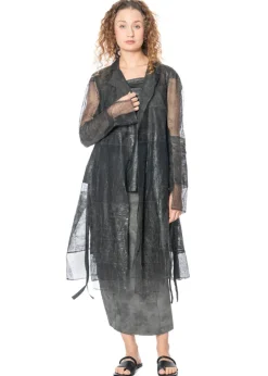 RUNDHOLZ, semi-transparenter Mantel 1251051202