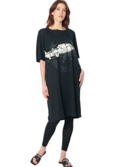 RUNDHOLZ, weites Kleid mit Retro-Print 1251300902