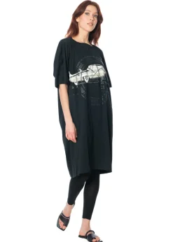 RUNDHOLZ, weites Kleid mit Retro-Print 1251300902